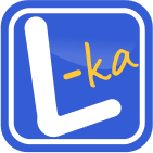 Logo z literą L i napis L-ka